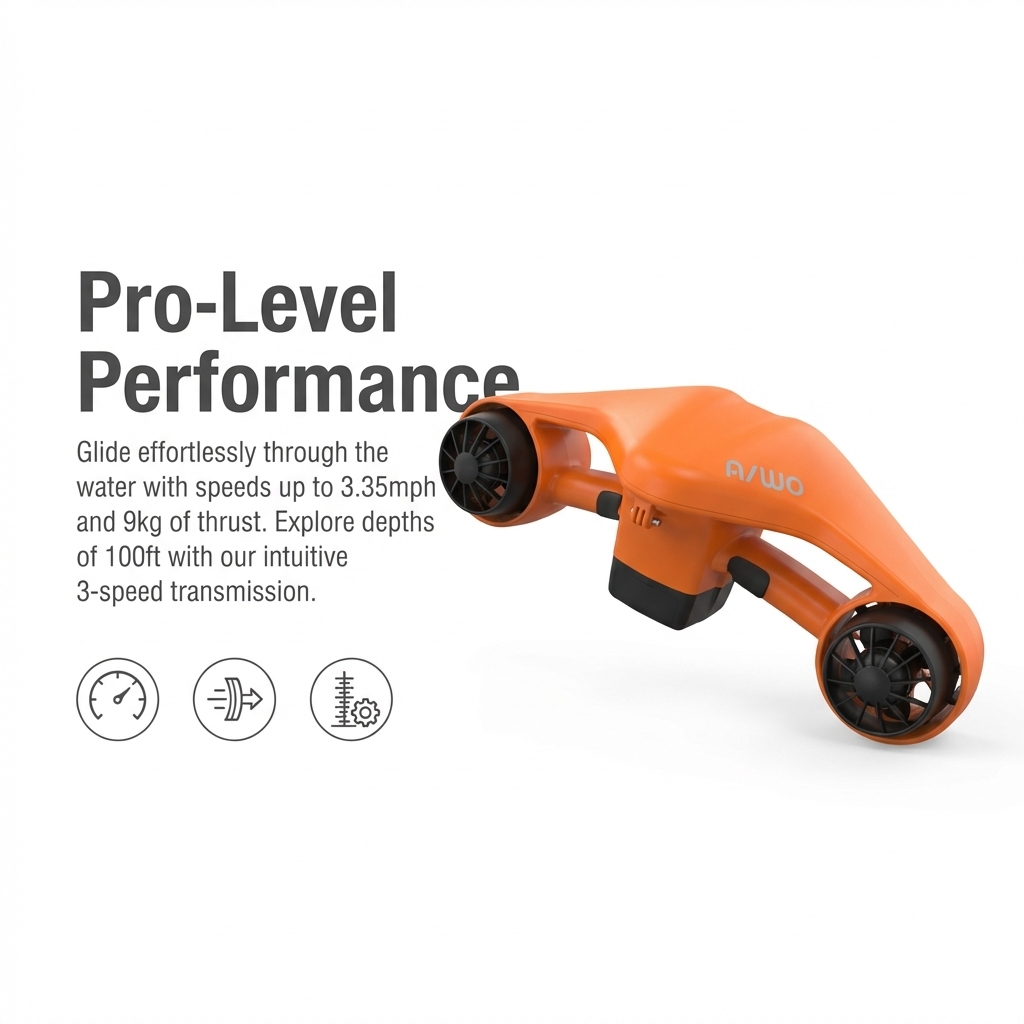 Electric Sea Scooter 30m Under - Snorkel Dry Top ulasan dan harga
