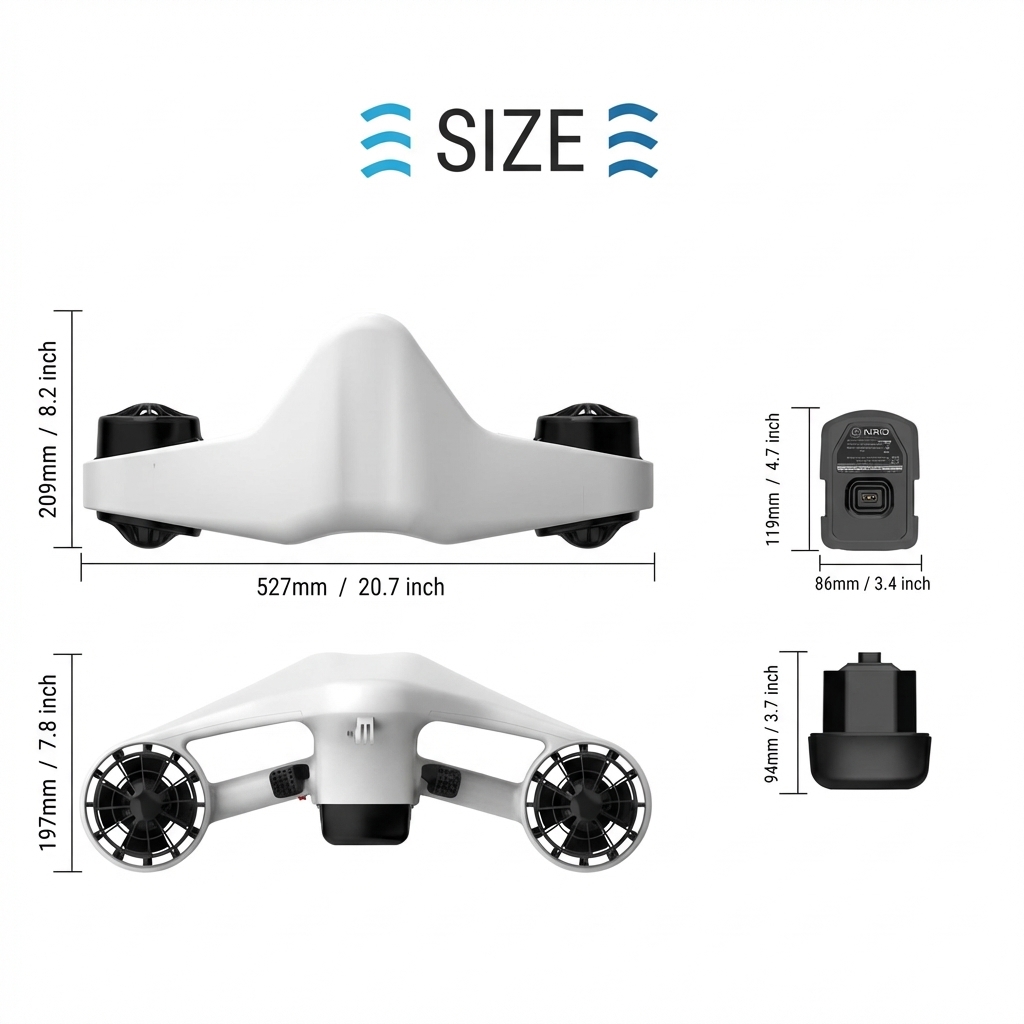 Electric Sea Scooter 30m Under - Snorkel Dry Top ulasan dan harga