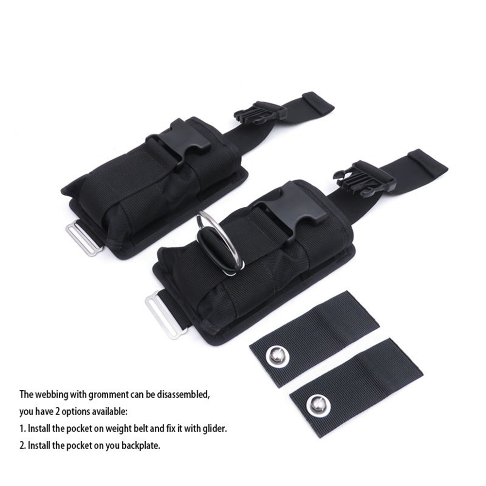 Popular New 2Pcs Spare Black 1 - Dive Weight Belt ulasan dan harga